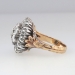 Unbelievable Georgian Revival Rose Cut Diamond Ring 18k/SS