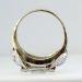 Lacey Diamond Filigree Two Tone Right Hand Ring 14k