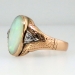 Rare Large Edwardian Opal & Diamond Ring 14k
