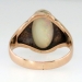 Rare Large Edwardian Opal & Diamond Ring 14k