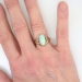 Rare Large Edwardian Opal & Diamond Ring 14k