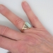 Rare Large Edwardian Opal & Diamond Ring 14k