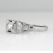 Petite Sparkling Old Mine Cut Diamond Engagement Ring 14k