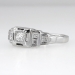 Petite Sparkling Old Mine Cut Diamond Engagement Ring 14k
