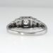 Petite Sparkling Old Mine Cut Diamond Engagement Ring 14k