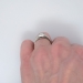 Petite Sparkling Old Mine Cut Diamond Engagement Ring 14k