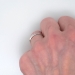 Delicate Thin 1930's Diamond Wedding Band Platinum