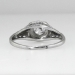 Art Deco Filigree .50ct Old European Cut Diamond Solitaire Engagement Ring 14k