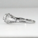 Art Deco Filigree .50ct Old European Cut Diamond Solitaire Engagement Ring 14k