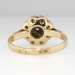 Vintage Two Tone Floral Diamond Halo Ring 18k/Plat