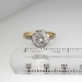 Vintage Two Tone Floral Diamond Halo Ring 18k/Plat