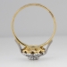 Vintage Two Tone Floral Diamond Halo Ring 18k/Plat