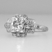 Romantic Art Deco Diamond Engagement Ring Platinum