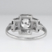Romantic Art Deco Diamond Engagement Ring Platinum