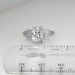 Romantic Art Deco Diamond Engagement Ring Platinum