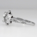 Romantic Art Deco Diamond Engagement Ring Platinum