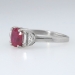 Incredible Regal 1940's Ruby & Diamond Ring Platinum