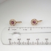 Victorian Ruby & Rose Cut Diamond Drop Earrings 14k
