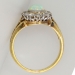 Pretty Victorian Opal & Old Mine Cut Diamond Ring 18k