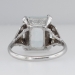 Understated Elegance Art Deco Aquamarine & Diamond Cocktail Ring 18k
