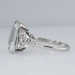 Understated Elegance Art Deco Aquamarine & Diamond Cocktail Ring 18k