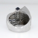 True 1930's 1.50ct t.w. Art Deco Huge Diamond & Sapphire Ring Platinum
