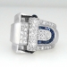 True 1930's 1.50ct t.w. Art Deco Huge Diamond & Sapphire Ring Platinum
