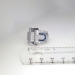 True 1930's 1.50ct t.w. Art Deco Huge Diamond & Sapphire Ring Platinum