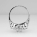 Sparkling Retro Double Halo 1.50ctw Diamond Engagement Ring Platinum