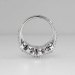 Gorgeous 2.43ctw Estate Three Stone Oval & Diamond Halo Ring 14k