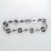 Vintage Art Deco 1930's Rare Gray Star Sapphire & Diamond Bracelet 10k White Gold