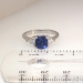 Magnificent Estate Cushion Sapphire and Diamond Ring Platinum