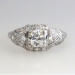 Unbelievable Original 1930's Old European Cut Diamond Engagement Ring Platinum