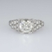 Elegant Art Deco 1.50ctw Old European Cut Diamond Engagement Ring Platinum