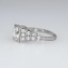 Elegant Art Deco 1.50ctw Old European Cut Diamond Engagement Ring Platinum