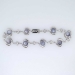 Vintage Art Deco 1930's Rare Gray Star Sapphire & Diamond Bracelet 10k White Gold