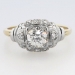 Original Glittering Art Deco 1ctw Engagement Ring