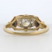 Sweet Two Tone Old European Cut Diamond Engagement Ring 14k