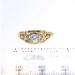 Sweet Two Tone Old European Cut Diamond Engagement Ring 14k