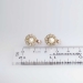 Beautiful Victorian Old Mine Cut Diamond & Pearl Earrings 14k