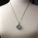 Amazing 23.87ct t.w. Aquamarine & Old European Cut Russian Pendant 14k/10k