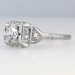 Enchanting Art Deco Old European Cut Platinum Engagement Ring