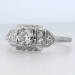 Enchanting Art Deco Old European Cut Platinum Engagement Ring