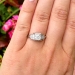 Enchanting Art Deco Old European Cut Platinum Engagement Ring